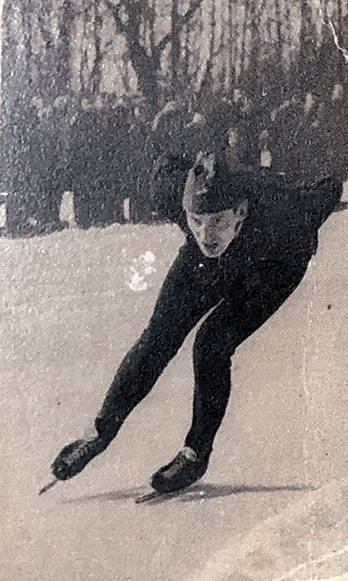 boer schoppen Kees Broekman schaatsen