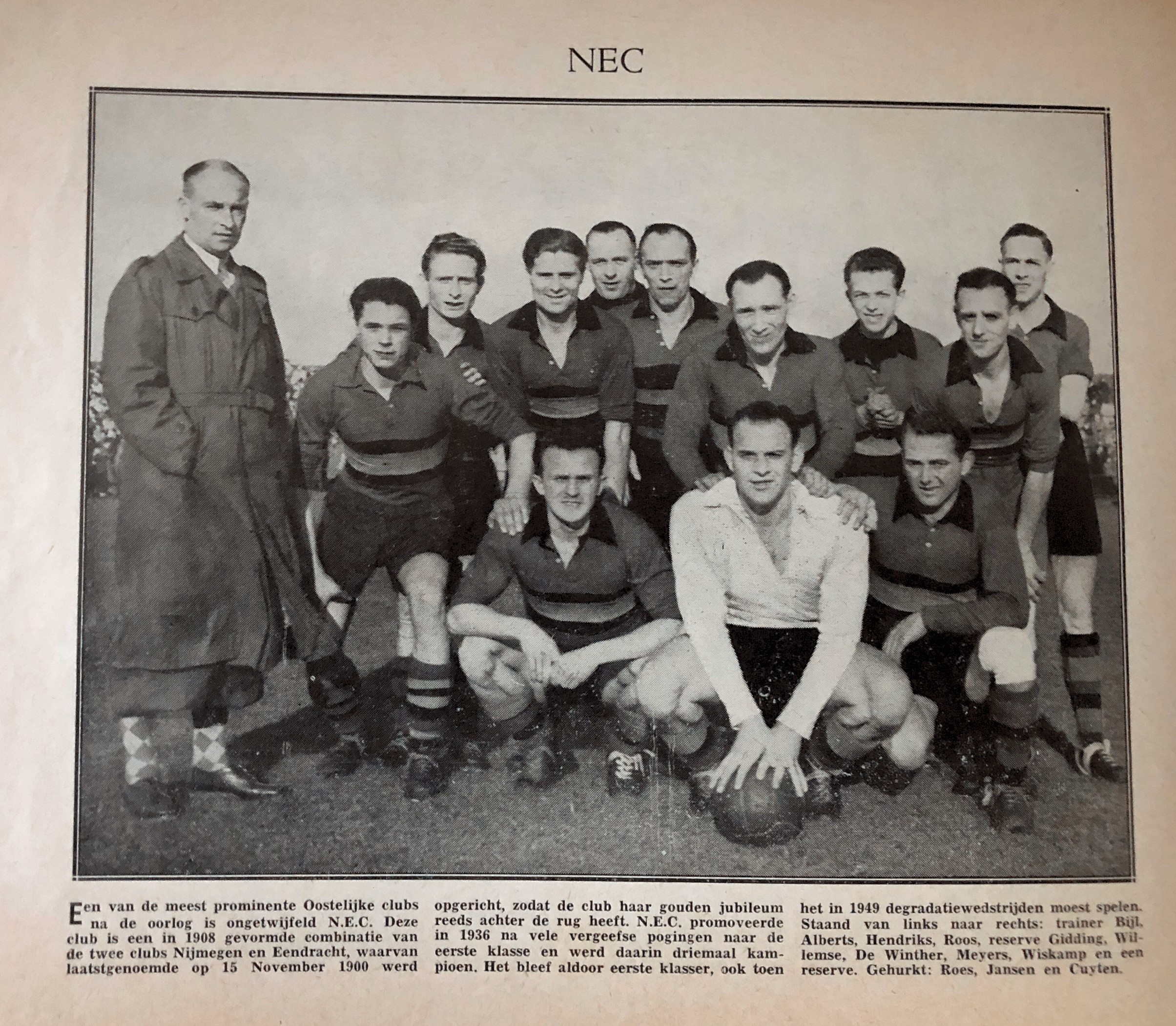 1e klasse A NEC Nijmegen