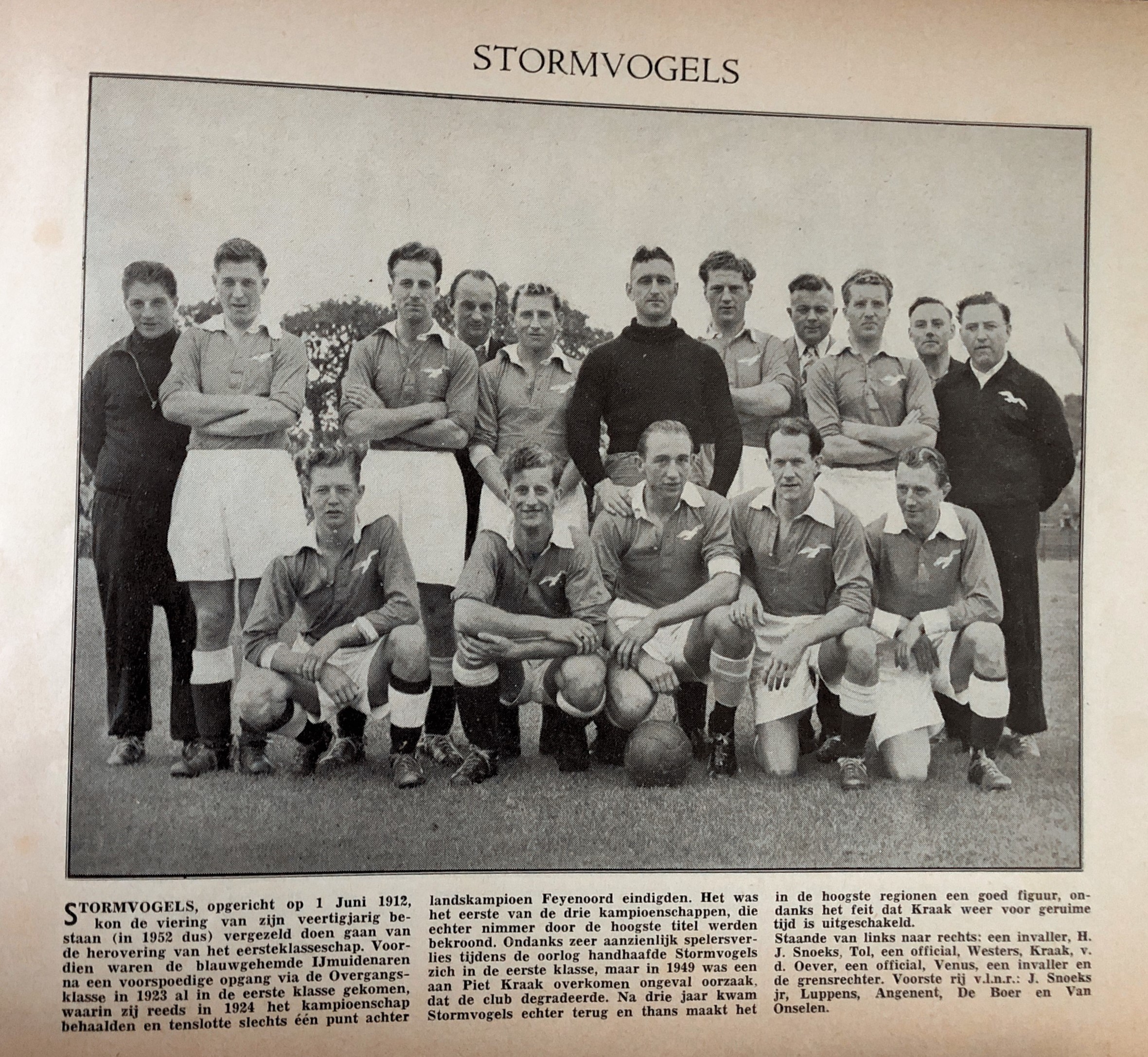 1e klasse B Stormvogels IJmuiden