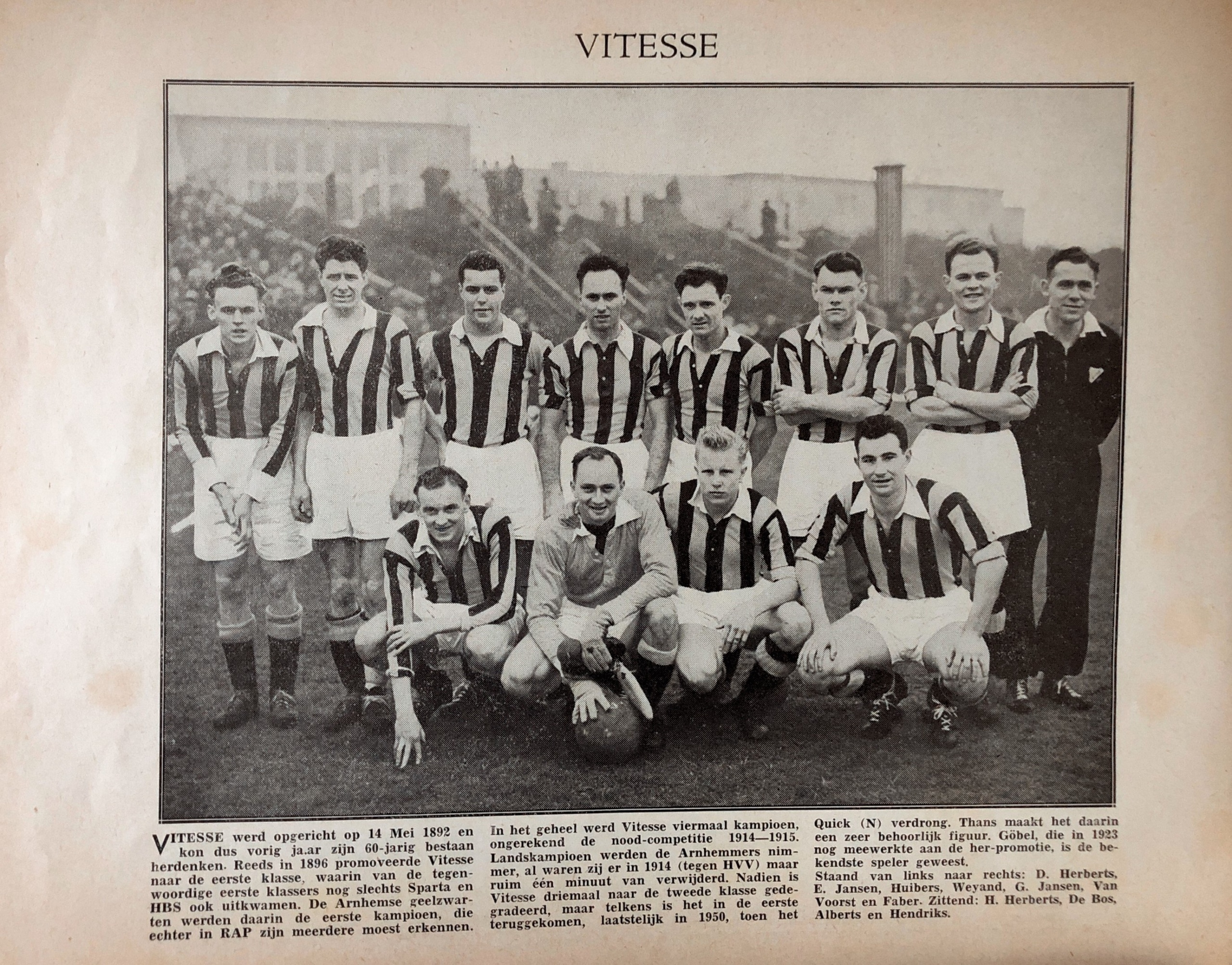 1e klasse B Vitesse Arnhem