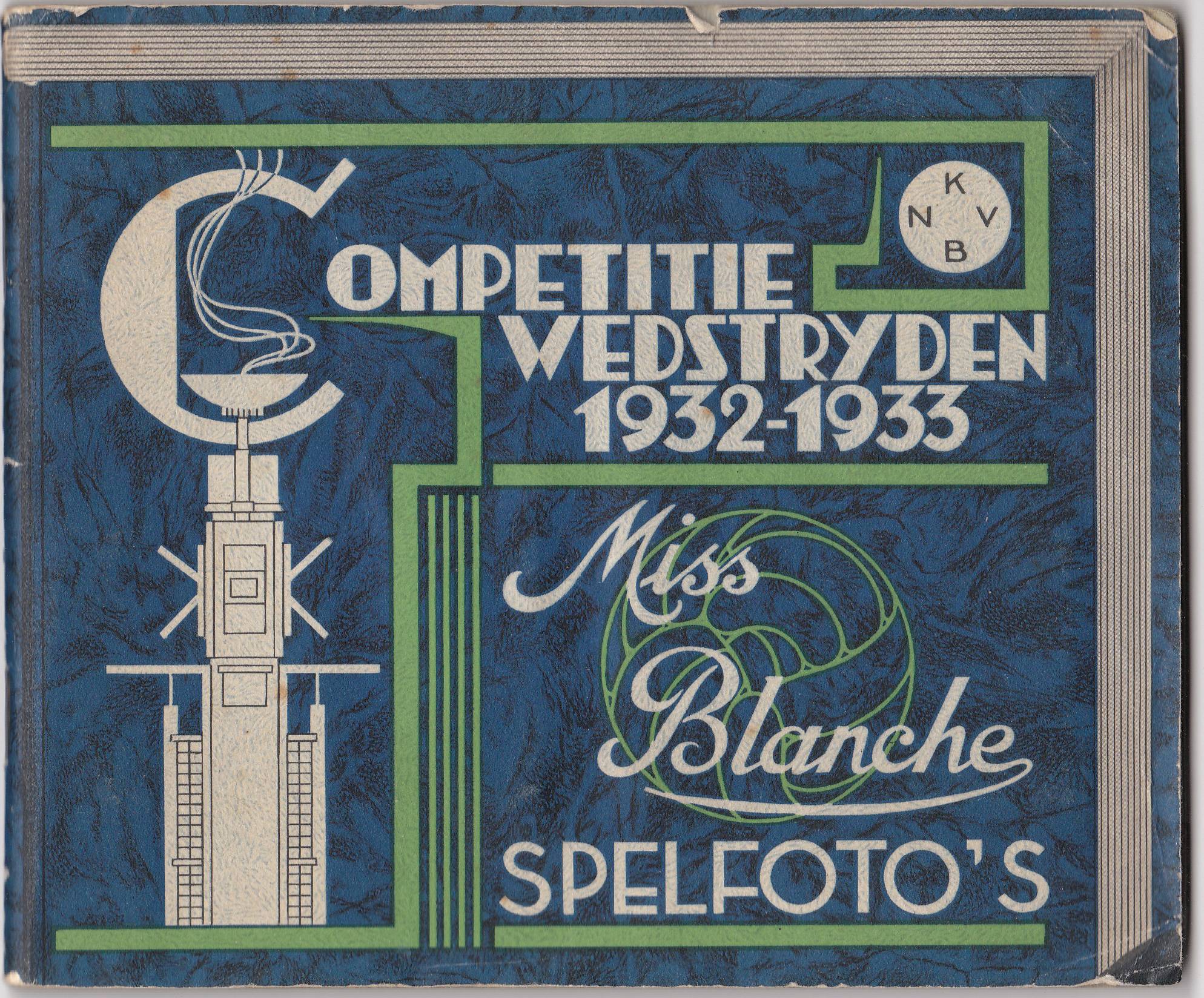 0 cover Miss Blanche album spelmomenten 1932/33 (en zakboekje)