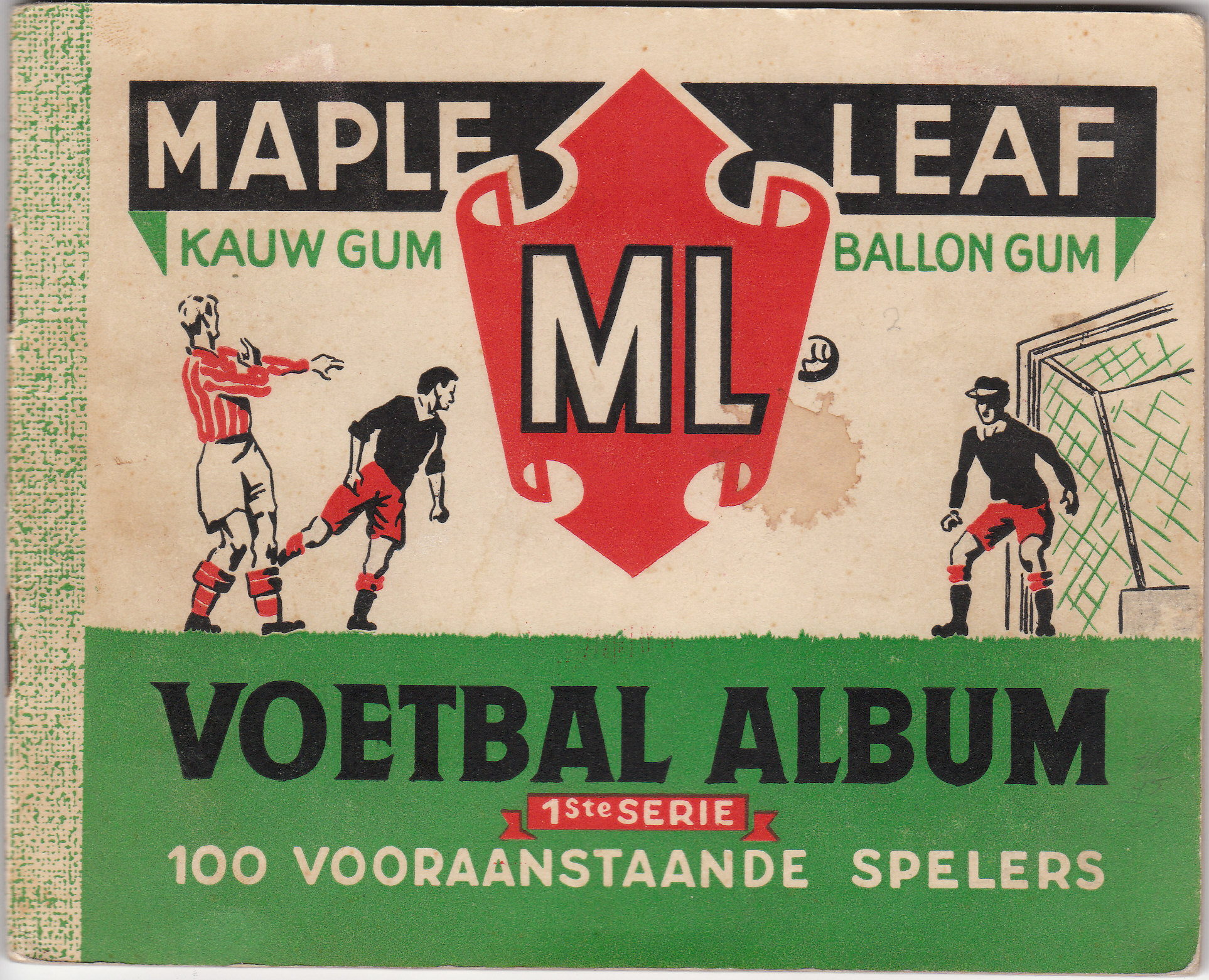 cover Voetbal album 1e serie