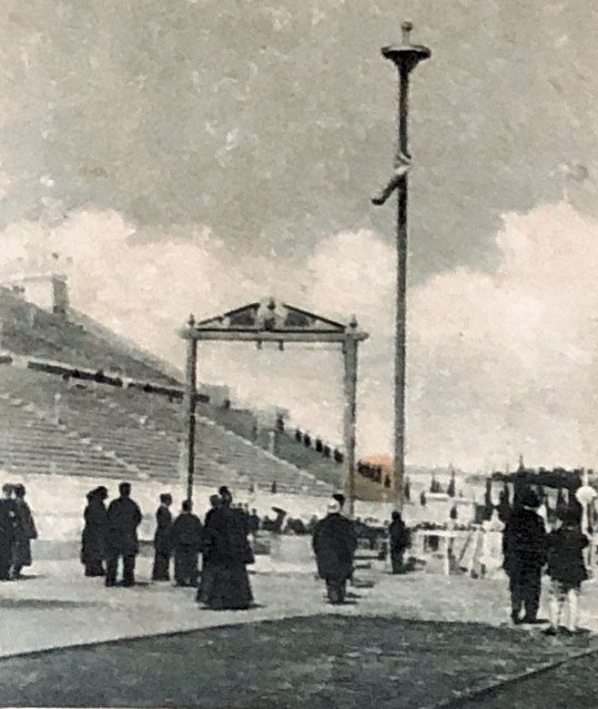 283. De eerste Olympische Spelen in 1896 te Athene. Een typische foto …