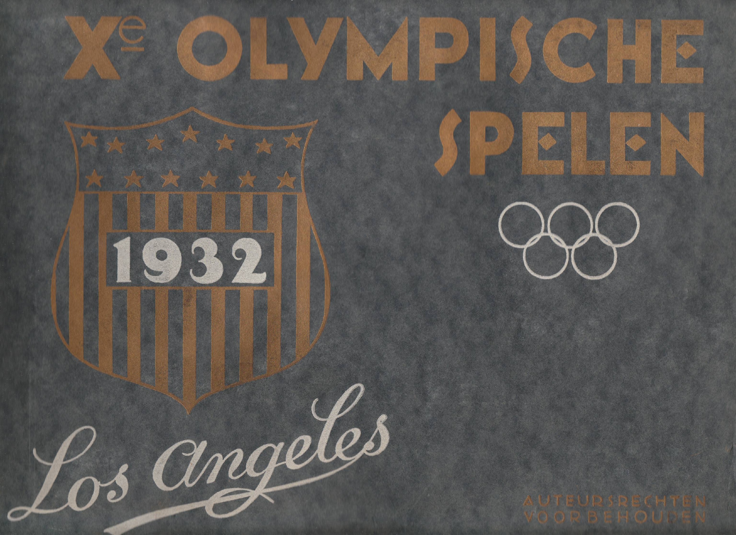 cover Olympische Spelen Los Angeles 1932 Album 4 2e deel