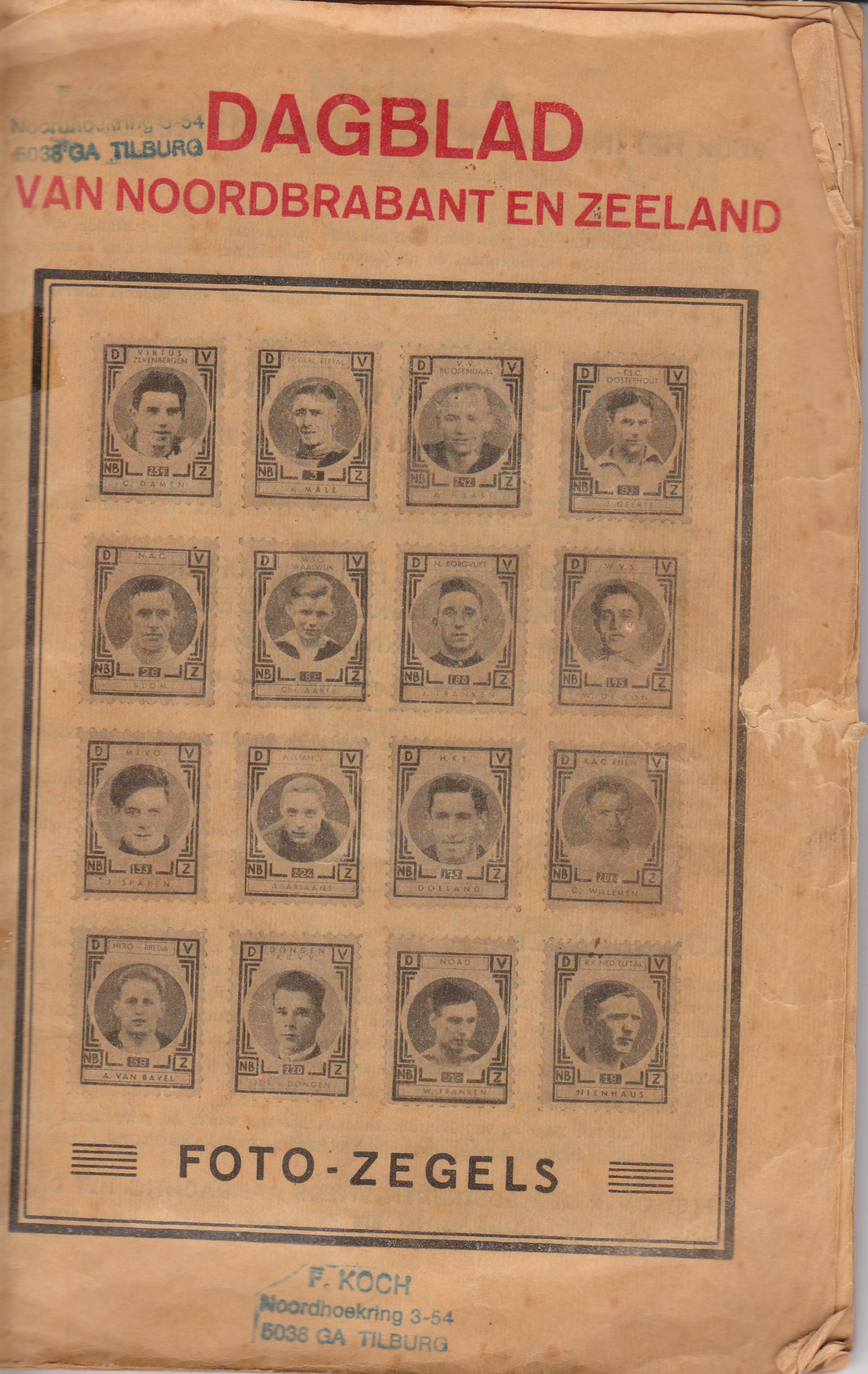 cover album Dagblad NoordBrabant en Zeeland (totaal 582 zegels)